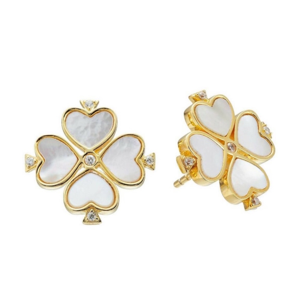 KATE SPADE • Legacy Logo Demi Fine Flower Earrings